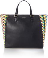 Lulu Guinness Milan weave multi-coloured large tote bag, Multi-Coloured