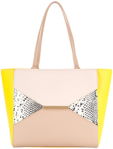 Ted Baker Arabell Textured Leather Colour Block Shopper Sunflower