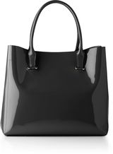 L.K. Bennett Crocus Patent Leather Bag, Black