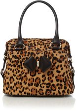 Ted Baker Leopard print ponyskin bowling bag, Multi-Coloured