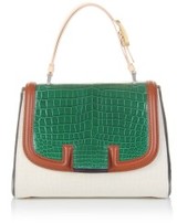 Fendi Silvana Bag With Croco Flap