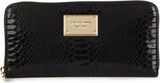 Michael Kors Jet Set patent python wallet