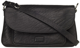 OSPREY LONDON Large Monroe Shoulder Handbag, Black