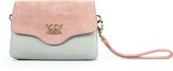 Liliyang Issie Pouchette in Dove Grey with Pink accent