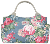 Cath Kidston Bloomsbury Floral Print Day Handbag, Navy