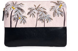 Lizzie Fortunato A sleek accessory loaded with tropical charm the safari palm tree clutch from Lizzie Fortunato is the perfect piece for all your exotic escapades.
