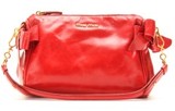 Miu Miu Bow Glazed Leather Bag