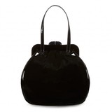 Lulu Guinness Black Patent Leather Large Pollyanna